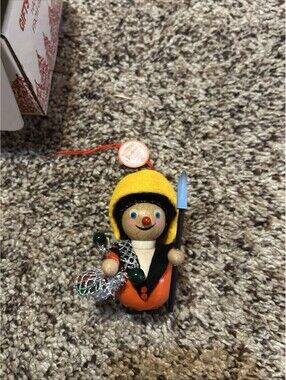 vintage steinbach ornament Christmas  Fisherman Made In Germany
